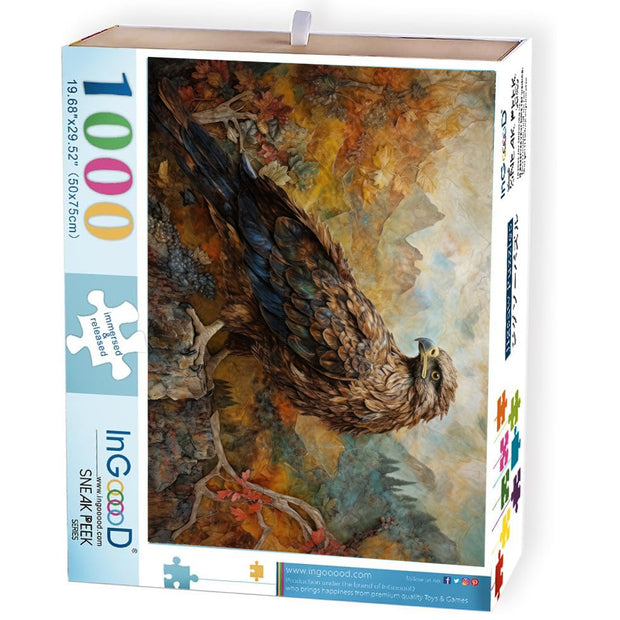 Ingooood Jigsaw Puzzle 1000 Pieces- EAGLE - Entertainment Toys for Adult Special Graduation or Birthday Gift Home Decor - Ingooood jigsaw puzzle 1000 piece