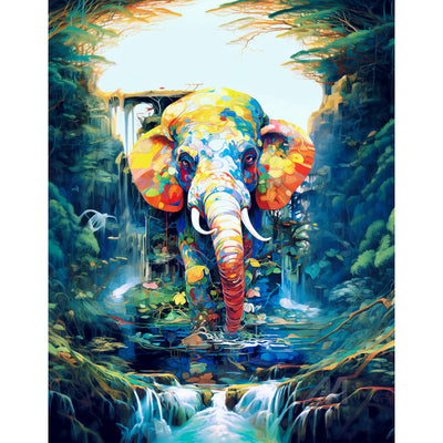 Ingooood Jigsaw Puzzle 1000 Pieces- ELEPHANT PARADISE - Entertainment Toys for Adult Special Graduation or Birthday Gift Home Decor