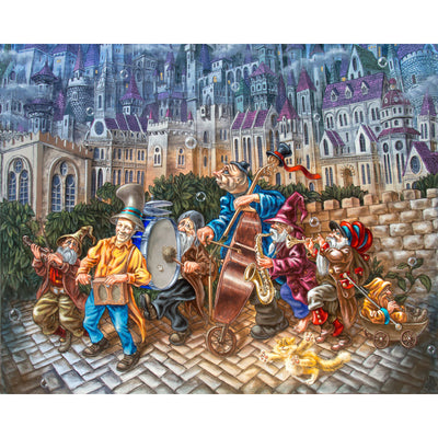 Ingooood Jigsaw Puzzle 1000 Pieces- EVENING JAZZ OF THE SUNNY CAT - Entertainment Toys for Adult Special Graduation or Birthday Gift Home Decor - Ingooood jigsaw puzzle 1000 piece