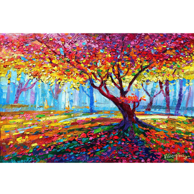 Ingooood Jigsaw Puzzle 1000 Pieces- GOLDEN SEASON TREE 3 - Entertainment Toys for Adult Special Graduation or Birthday Gift Home Decor - Ingooood jigsaw puzzle 1000 piece