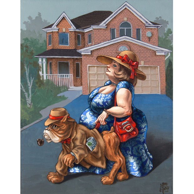 Ingooood Jigsaw Puzzle 1000 Pieces- LADY WITH A DOG - Entertainment Toys for Adult Special Graduation or Birthday Gift Home Decor - Ingooood jigsaw puzzle 1000 piece