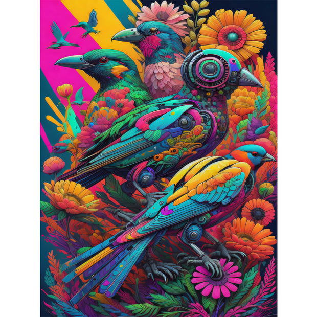 Ingooood Jigsaw Puzzle 1000 Pieces- LA FRANGINE ENTRE D'AUTRES OISEAUX - Entertainment Toys for Adult Special Graduation or Birthday Gift Home Decor