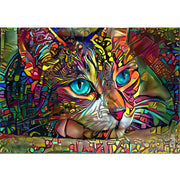 Ingooood Jigsaw Puzzle 1000 Pieces- LOLA SIESTE CAT - Entertainment Toys for Adult Special Graduation or Birthday Gift Home Decor - Ingooood jigsaw puzzle 1000 piece