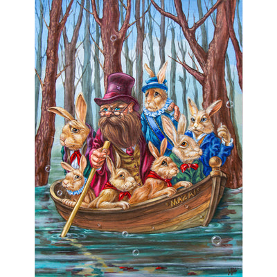 Ingooood Jigsaw Puzzle 1000 Pieces- OLD MAZAI AND THE HARES - Entertainment Toys for Adult Special Graduation or Birthday Gift Home Decor - Ingooood jigsaw puzzle 1000 piece