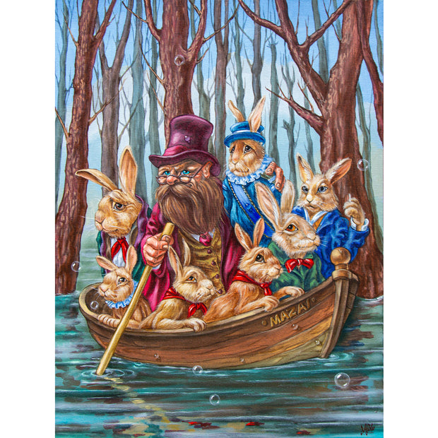 Ingooood Jigsaw Puzzle 1000 Pieces- OLD MAZAI AND THE HARES - Entertainment Toys for Adult Special Graduation or Birthday Gift Home Decor - Ingooood jigsaw puzzle 1000 piece
