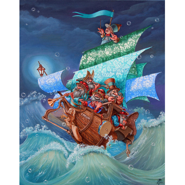 Ingooood Jigsaw Puzzle 1000 Pieces- SCHOONER - LABUH - Entertainment Toys for Adult Special Graduation or Birthday Gift Home Decor - Ingooood jigsaw puzzle 1000 piece