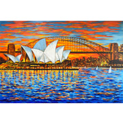 Ingooood Jigsaw Puzzle 1000 Pieces- SYDNEY NIGHT LIGHT REFLECTIONS - Entertainment Toys for Adult Special Graduation or Birthday Gift Home Decor - Ingooood jigsaw puzzle 1000 piece