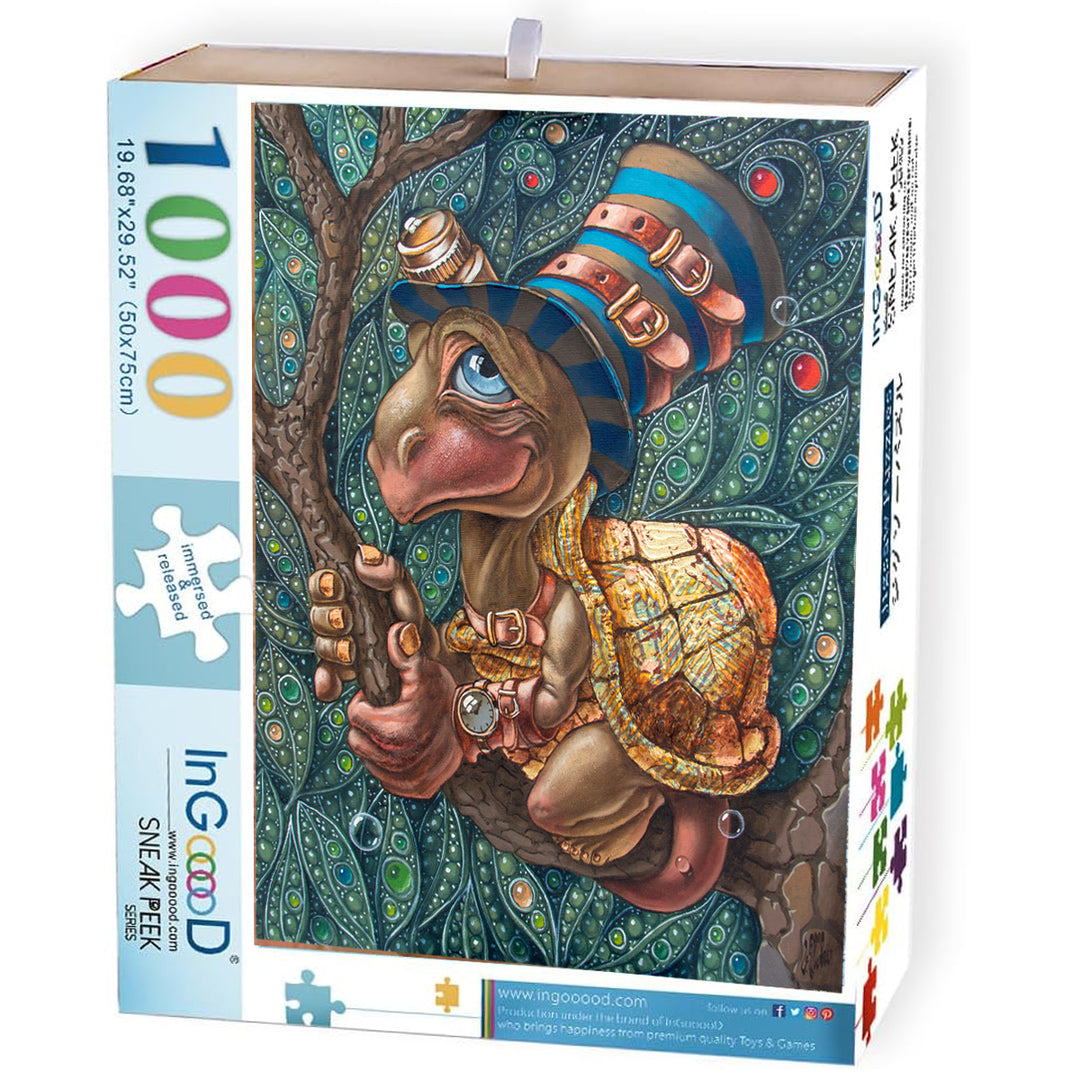 Ingooood Jigsaw Puzzle 1000 Pieces- TREE DWELLING TURTLE Ingooood Jigsaw Puzzle 1000 Pieces- TREE DWELLING TURTLE