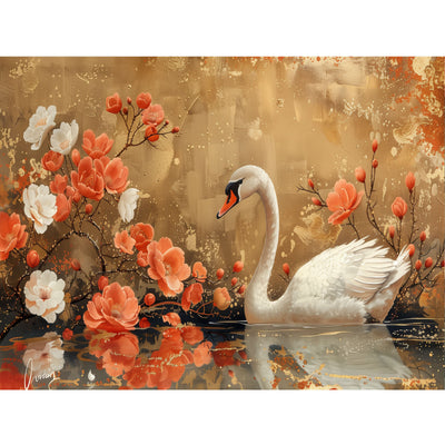 Ingooood Jigsaw Puzzle 1000 Pieces- White Swan - Entertainment Toys for Adult Special Graduation or Birthday Gift Home Decor - Ingooood jigsaw puzzle 1000 piece