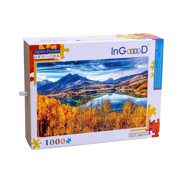 Ingooood Wooden Jigsaw Puzzle 1000 Pieces for Adult-Autumn lake - Ingooood jigsaw puzzle 1000 piece
