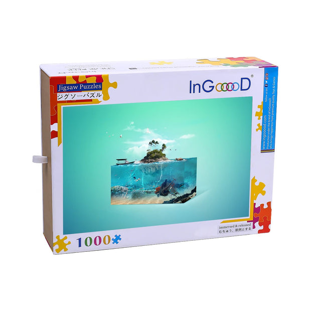 Ingooood Wooden Jigsaw Puzzle 1000 Pieces for Adult- Small World - Ingooood jigsaw puzzle 1000 piece
