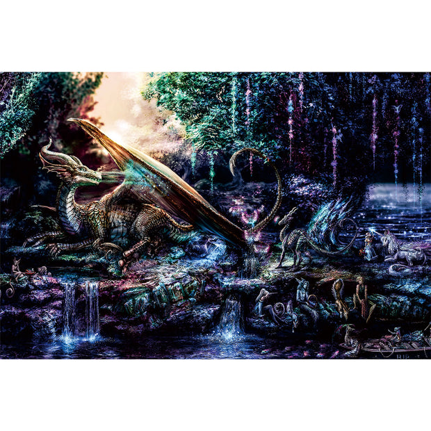 Ingooood Wooden Jigsaw Puzzle 1000 Piece - Dragon Mystery - Ingooood jigsaw puzzle 1000 piece