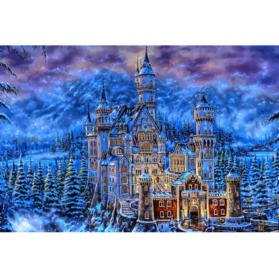 Ingooood Wooden Jigsaw Puzzle 1000 Piece for Adult-Winter castle - Ingooood jigsaw puzzle 1000 piece