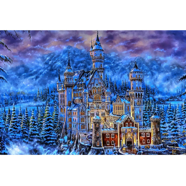 Ingooood Wooden Jigsaw Puzzle 1000 Piece for Adult-Winter castle - Ingooood jigsaw puzzle 1000 piece