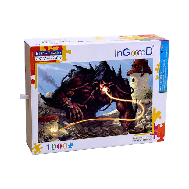 Ingooood Wooden Jigsaw Puzzle 1000 Pieces - Devil - Ingooood jigsaw puzzle 1000 piece