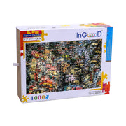 Ingooood Wooden Jigsaw Puzzle 1000 Pieces for Adult-Mirrored building - Ingooood jigsaw puzzle 1000 piece