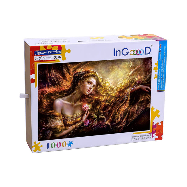 Ingooood Wooden Jigsaw Puzzle 1000 Pieces for Adult-Blonde girl - Ingooood jigsaw puzzle 1000 piece