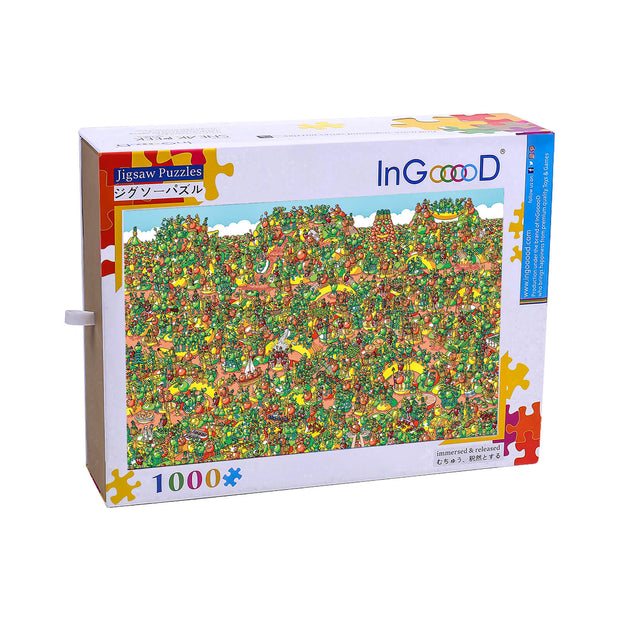 Ingooood Wooden Jigsaw Puzzle 1000 Piece - Fruit festival - Ingooood jigsaw puzzle 1000 piece
