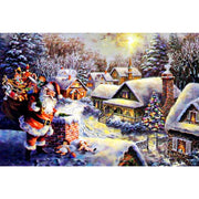 Ingooood Wooden Jigsaw Puzzle 1000 Piece for Adult-Santa Claus Delivers Gifts - Ingooood jigsaw puzzle 1000 piece