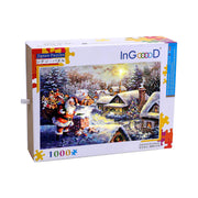 Ingooood Wooden Jigsaw Puzzle 1000 Piece for Adult-Santa Claus Delivers Gifts - Ingooood jigsaw puzzle 1000 piece