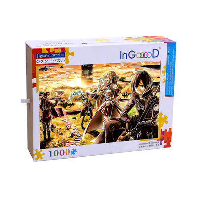 Ingooood Wooden Jigsaw Puzzle 1000 Piece - Meeting at sunset - Ingooood jigsaw puzzle 1000 piece