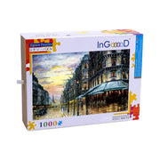 Ingooood Wooden Jigsaw Puzzle 1000 Pieces for Adult-On the streets of Paris - Ingooood jigsaw puzzle 1000 piece