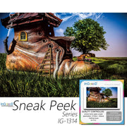 Ingooood-Jigsaw Puzzle 1000 Pieces-Sneak Peek Series-Walking House_IG-1314 Entertainment Toys for Adult Special Graduation or Birthday Gift Home Decor - Ingooood