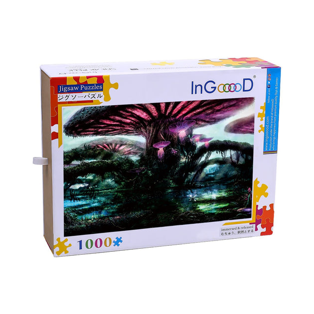 Puzzle Ingooood 1000 Pièces - Thème Fantasy Town - Puzzle En Plastique 2021