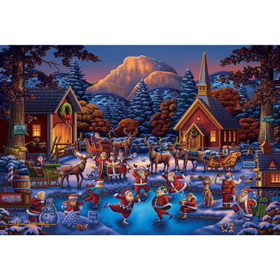 Ingooood Wooden Jigsaw Puzzle 1000 Piece - Christmas Series - Santa's Party - Ingooood jigsaw puzzle 1000 piece