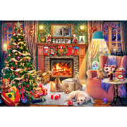 Ingooood Wooden Jigsaw Puzzle 1000 Piece - Christmas Series - Christmas Fireplace - Ingooood jigsaw puzzle 1000 piece