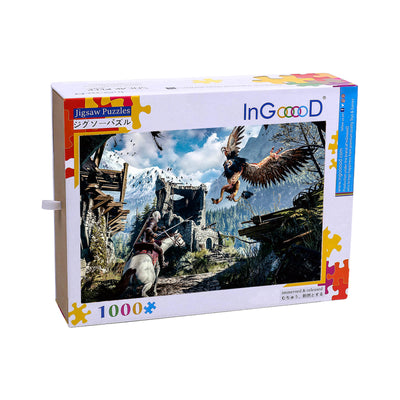 Ingooood Wooden Jigsaw Puzzle 1000 Piece - Human Eagle Battle - Ingooood jigsaw puzzle 1000 piece