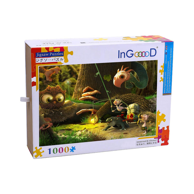 Ingooood Wooden Jigsaw Puzzle 1000 Pieces-Forest Squad- Entertainment Toys for Adult Special Graduation or Birthday Gift Home Decor - Ingooood jigsaw puzzle 1000 piece