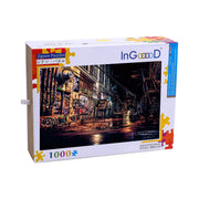 Ingooood Wooden Jigsaw Puzzle 1000 Pieces for Adult- Night market - Ingooood jigsaw puzzle 1000 piece