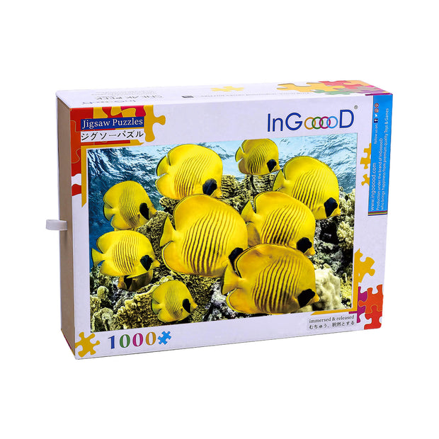 Ingooood Wooden Jigsaw Puzzle 1000 Piece - Tropical Fish - Ingooood jigsaw puzzle 1000 piece