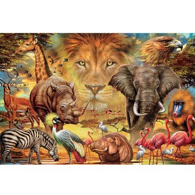 Ingooood Wooden Jigsaw Puzzle 1000 Piece - Savannah - Ingooood jigsaw puzzle 1000 piece