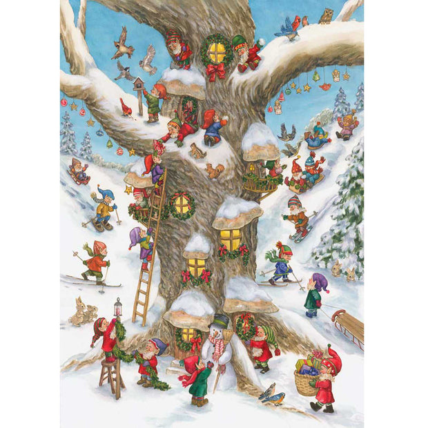 Ingooood Wooden Jigsaw Puzzle 1000 Piece - Christmas Tree House - Ingooood jigsaw puzzle 1000 piece