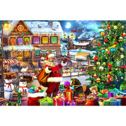 Ingooood Wooden Jigsaw Puzzle 1000 Piece - Christmas Series - Busy Santa - Ingooood jigsaw puzzle 1000 piece