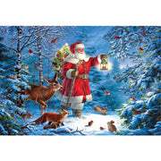 Ingooood Wooden Jigsaw Puzzle 1000 Piece - Christmas Series - The forest at night - Ingooood jigsaw puzzle 1000 piece