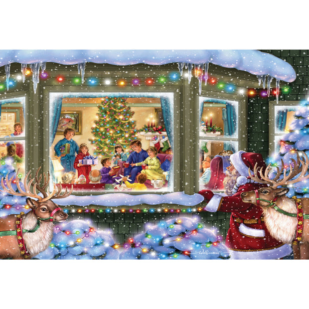 Ingooood Wooden Jigsaw Puzzle 1000 Piece - Christmas Series - Christmas Reunion - Ingooood jigsaw puzzle 1000 piece