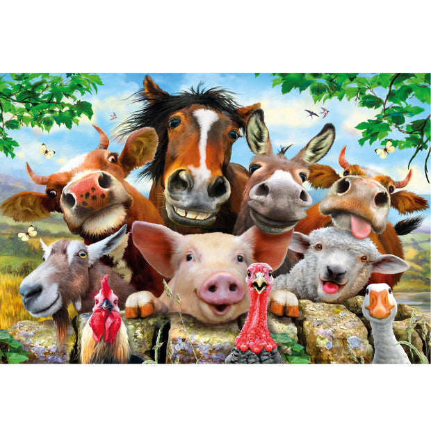 Ingooood Wooden Jigsaw Puzzle 1000 Piece - Group photo of the farm - Ingooood jigsaw puzzle 1000 piece