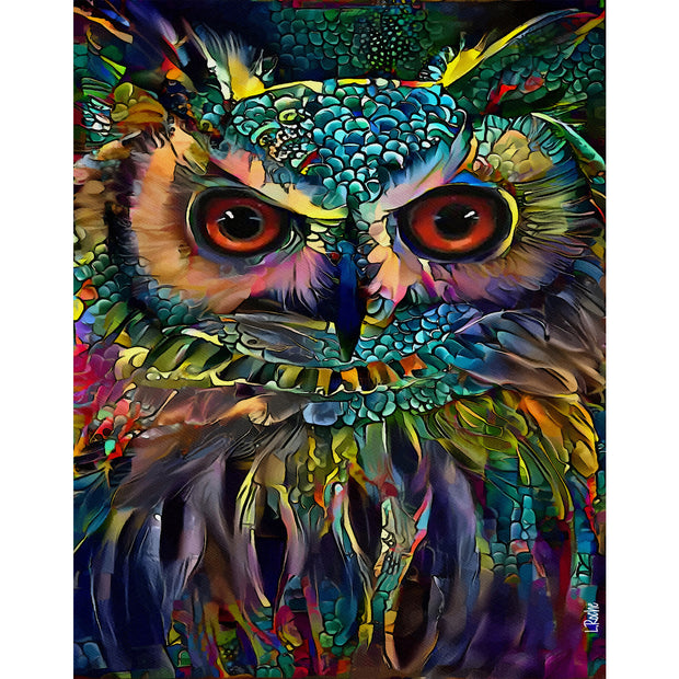 Ingooood Wooden Jigsaw Puzzle 1000 Piece - Colorful Owl - Ingooood jigsaw puzzle 1000 piece