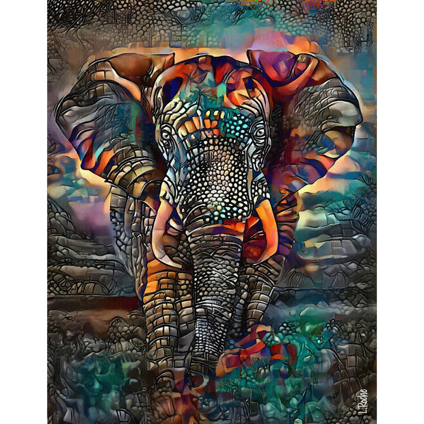 Ingooood Wooden Jigsaw Puzzle 1000 Piece - Multicolored Elephant - Ingooood jigsaw puzzle 1000 piece