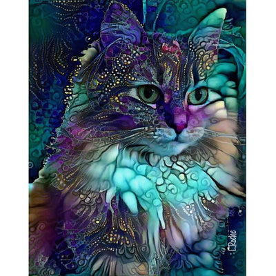 Ingooood Wooden Jigsaw Puzzle 1000 Piece - Colorful Cat - Ingooood jigsaw puzzle 1000 piece