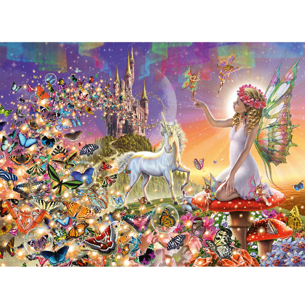 Ingooood Wooden Jigsaw Puzzle 1000 Piece - Butterfly Girl - Ingooood jigsaw puzzle 1000 piece