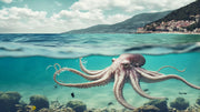 Ingooood Wooden Jigsaw Puzzle 1000 Piece - Underwater octopus - Ingooood jigsaw puzzle 1000 piece