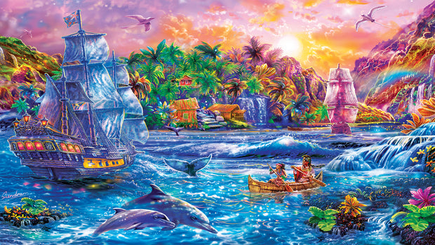 Ingooood Wooden Jigsaw Puzzle 1000 Piece - Island Wonderland - Ingooood jigsaw puzzle 1000 piece