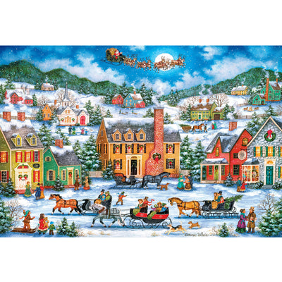 Ingooood Wooden Jigsaw Puzzle 1000 Piece - Christmas Series - Winter Town - Ingooood jigsaw puzzle 1000 piece