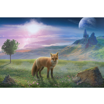 Ingooood Wooden Jigsaw Puzzle 1000 Piece - Foxes in the Highlands - Ingooood jigsaw puzzle 1000 piece