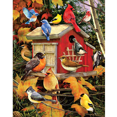 Ingooood Wooden Jigsaw Puzzle 1000 Piece - Happy Birdhouse - Ingooood jigsaw puzzle 1000 piece