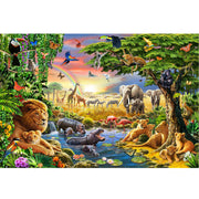 Ingooood Wooden Jigsaw Puzzle 1000 Piece - Grassland Oasis - Ingooood jigsaw puzzle 1000 piece